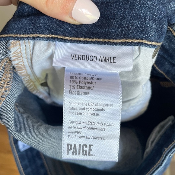PAIGE Revolve Women’s Verdugo Ankle Denim Jeans Size 25 - Picture 7 of 7
